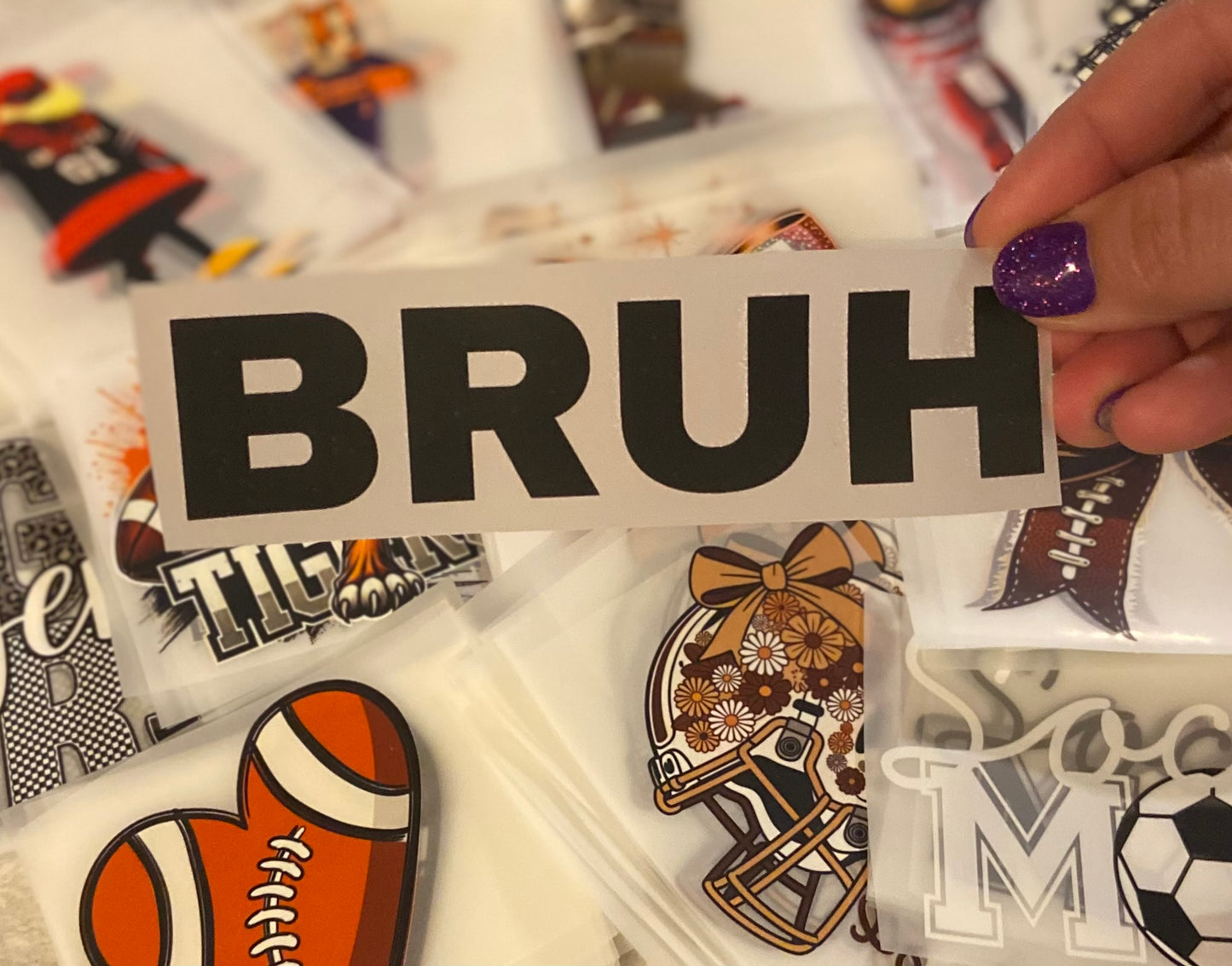 Bruh DTF Trucker Hat Patch Only