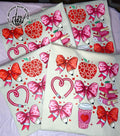 Valentine Teacher Bow Collage T-shirt