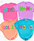 Colorful Name Custom Comfort Color T-Shirt