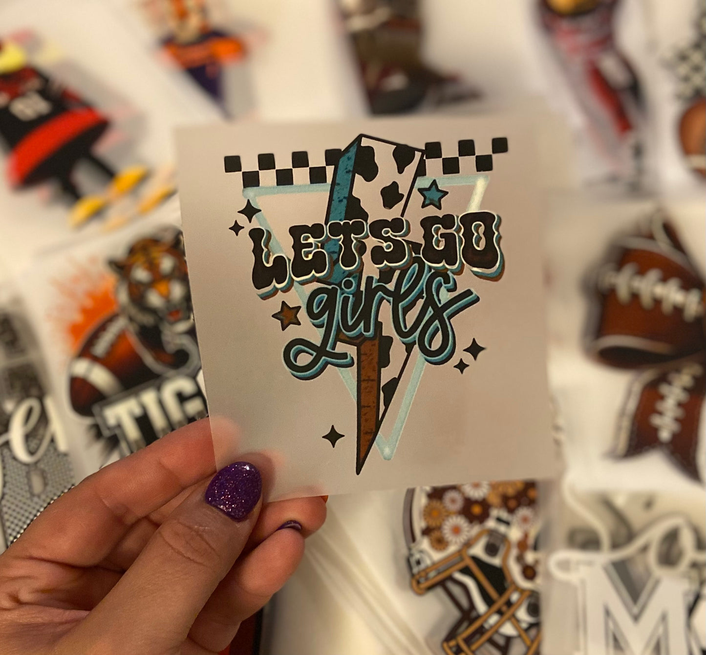 Let’s Go Girls DTF Trucker Hat Patch Only