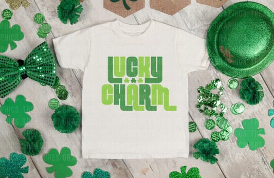 Lucky Charm St Patricks Baby, Toddler, Youth Short Sleeve Shirt