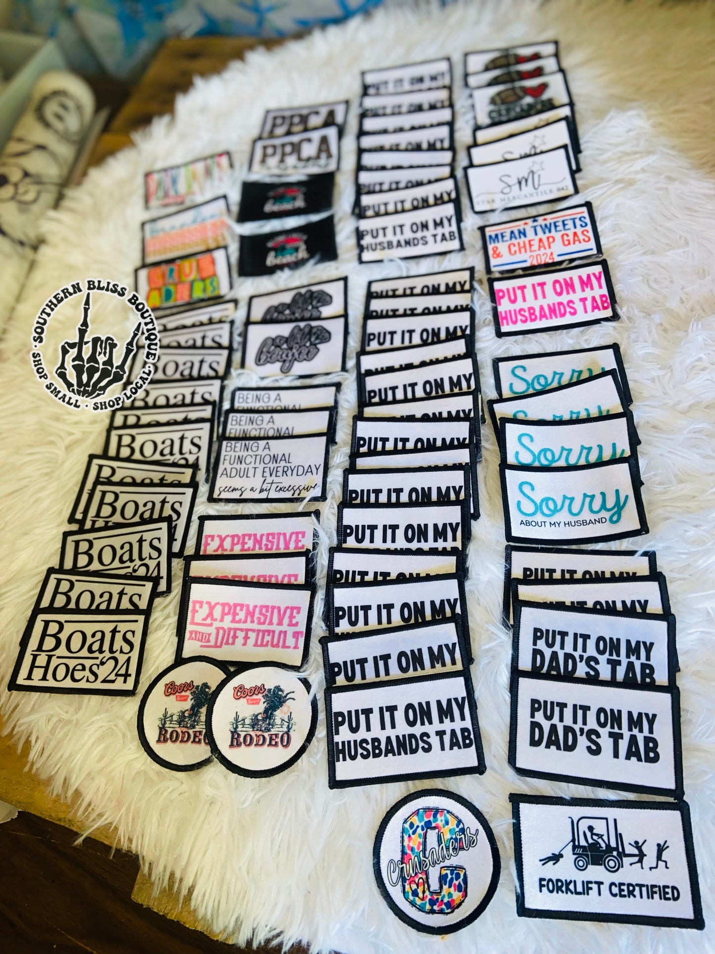 Mama Purple Pastel Trucker Hat Iron On Patch Only