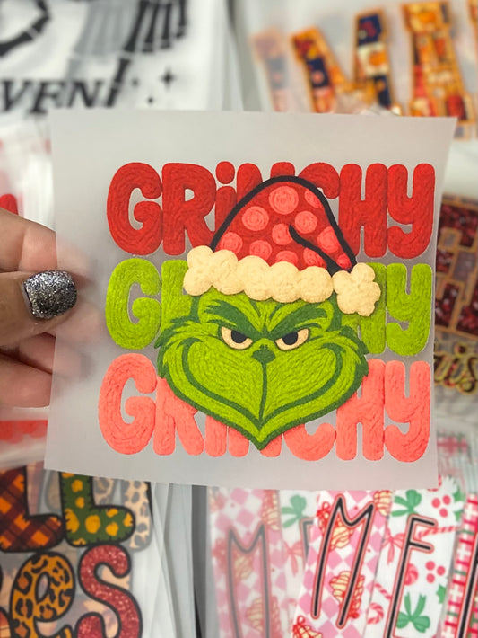 Green Guy Yarn DTF Trucker Hat Patch Only