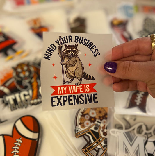 My Wife Is Expensive DTF Trucker Hat Patch Only