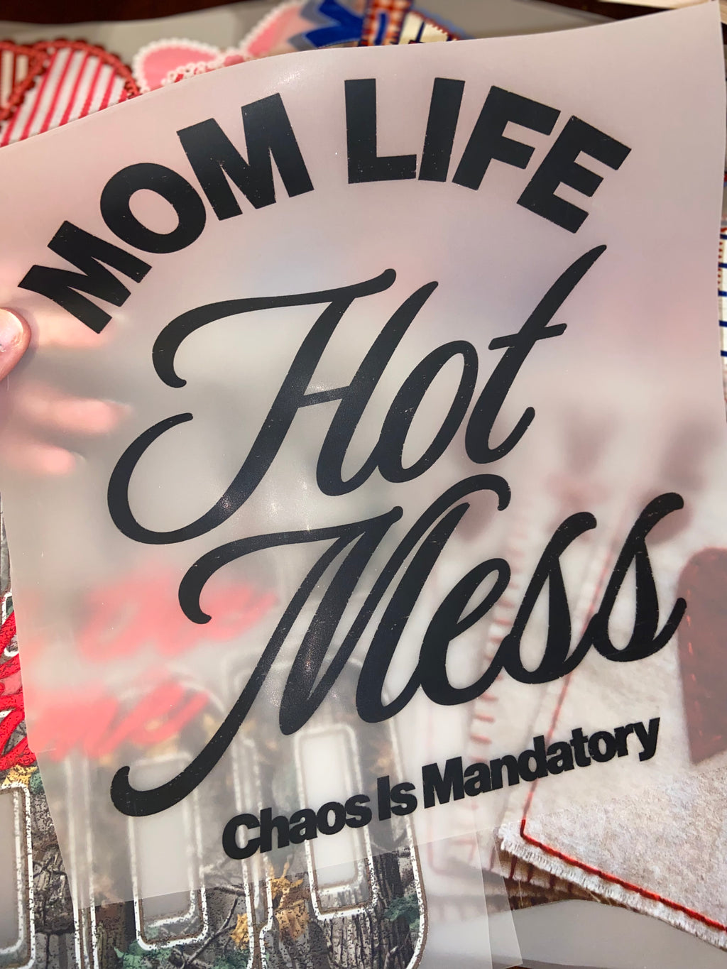 Quick Ship Mom Life Hot Mess T-shirt