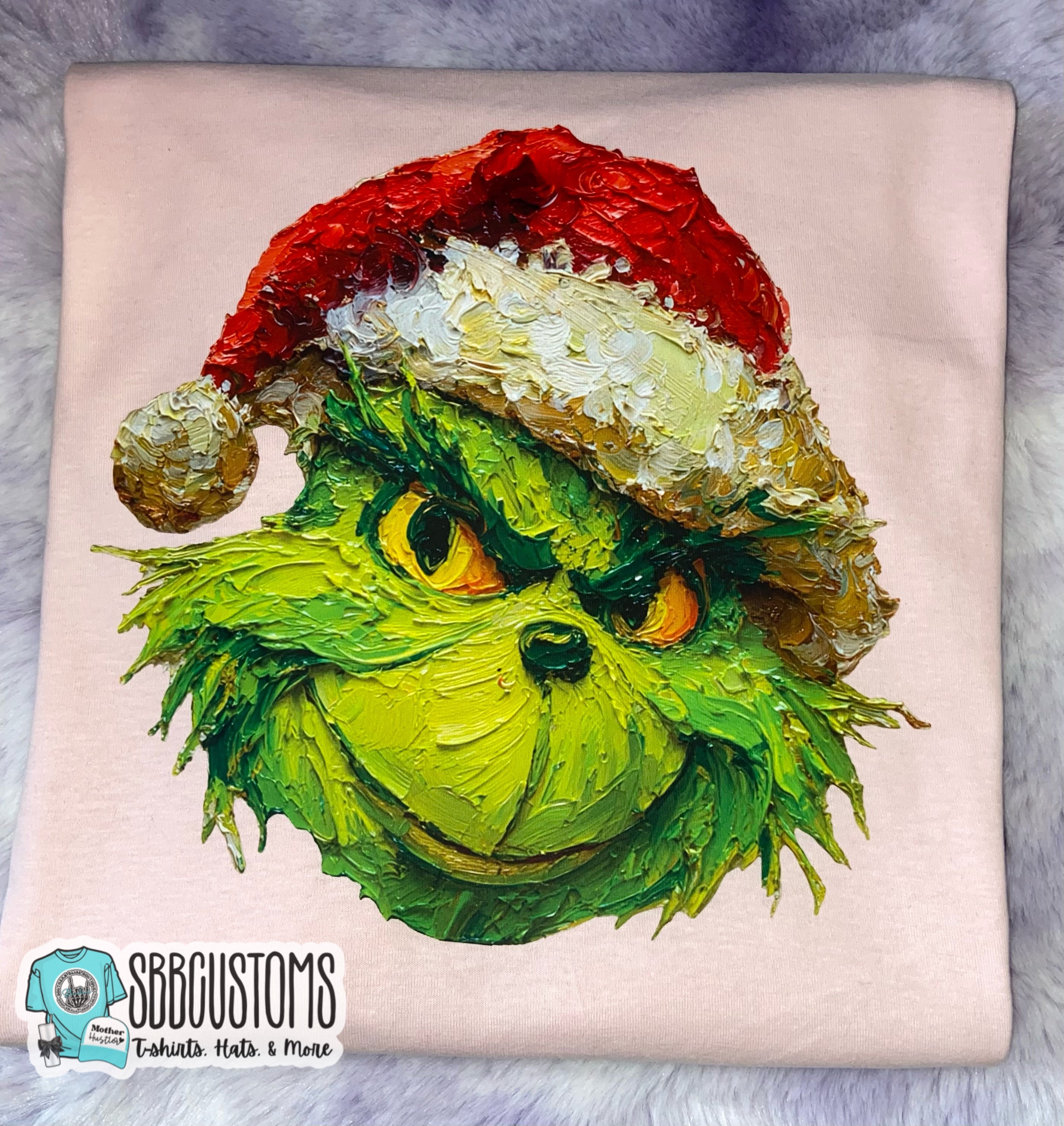 Green Guy Textured Paint Christmas Baby, Toddler, Youth Short Sleeve Shirt