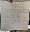 Quick Ship Freedom Fireworks Patriotic T-shirt