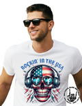 Rockin' In The USA Patriotic Mens T-shirt