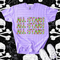 Pink Watercolor Custom Sport Name Comfort Color T-Shirt