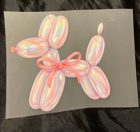 Balloon Dog DTF Trucker Hat Patch Only