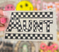 Aunt Checkered DTF Trucker Hat Patch Only