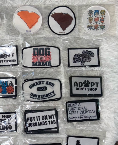 Mama Purple Pastel Trucker Hat Iron On Patch Only