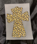 Lepard Cross DTF Trucker Hat Patch Only