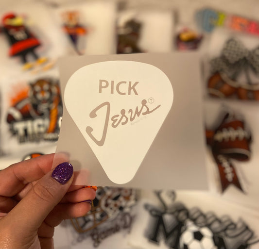 Jesus Pick DTF Trucker Hat Patch Only