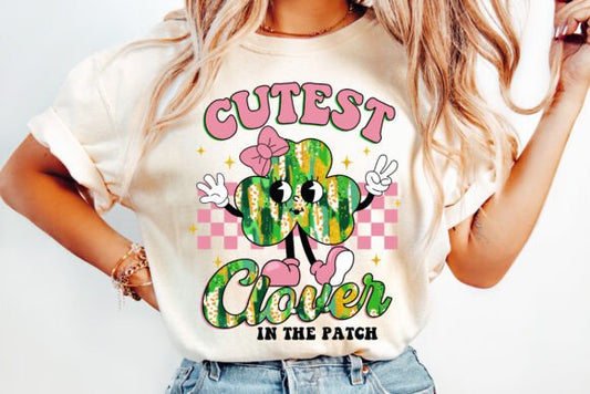 Cutest Clover St Patricks Baby, Toddler, Youth Short Sleeve Shirt