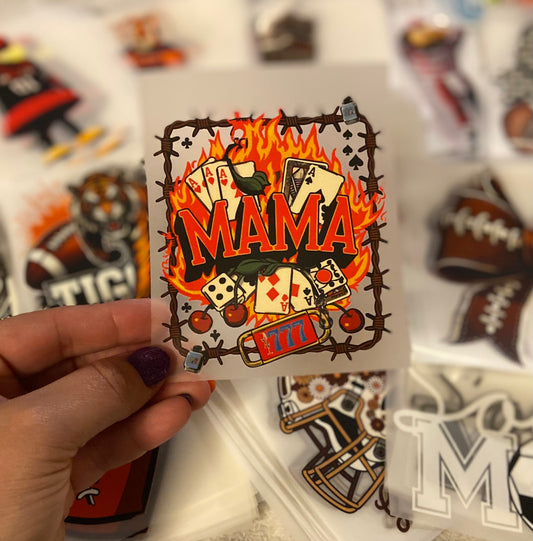 Mama Casino Collage DTF Trucker Hat Patch Only