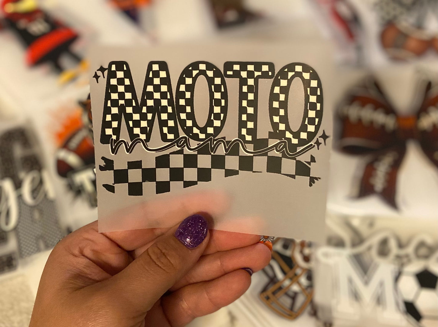 Moto Mama DTF Trucker Hat Patch Only