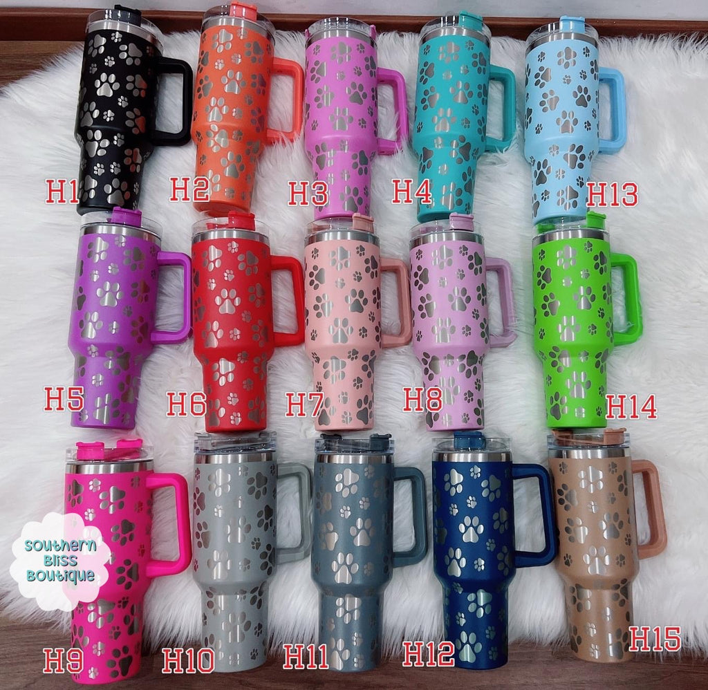 Paw Print 40oz Tumbler Preorder