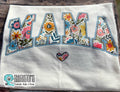 Mama Floral With Heart T-shirt