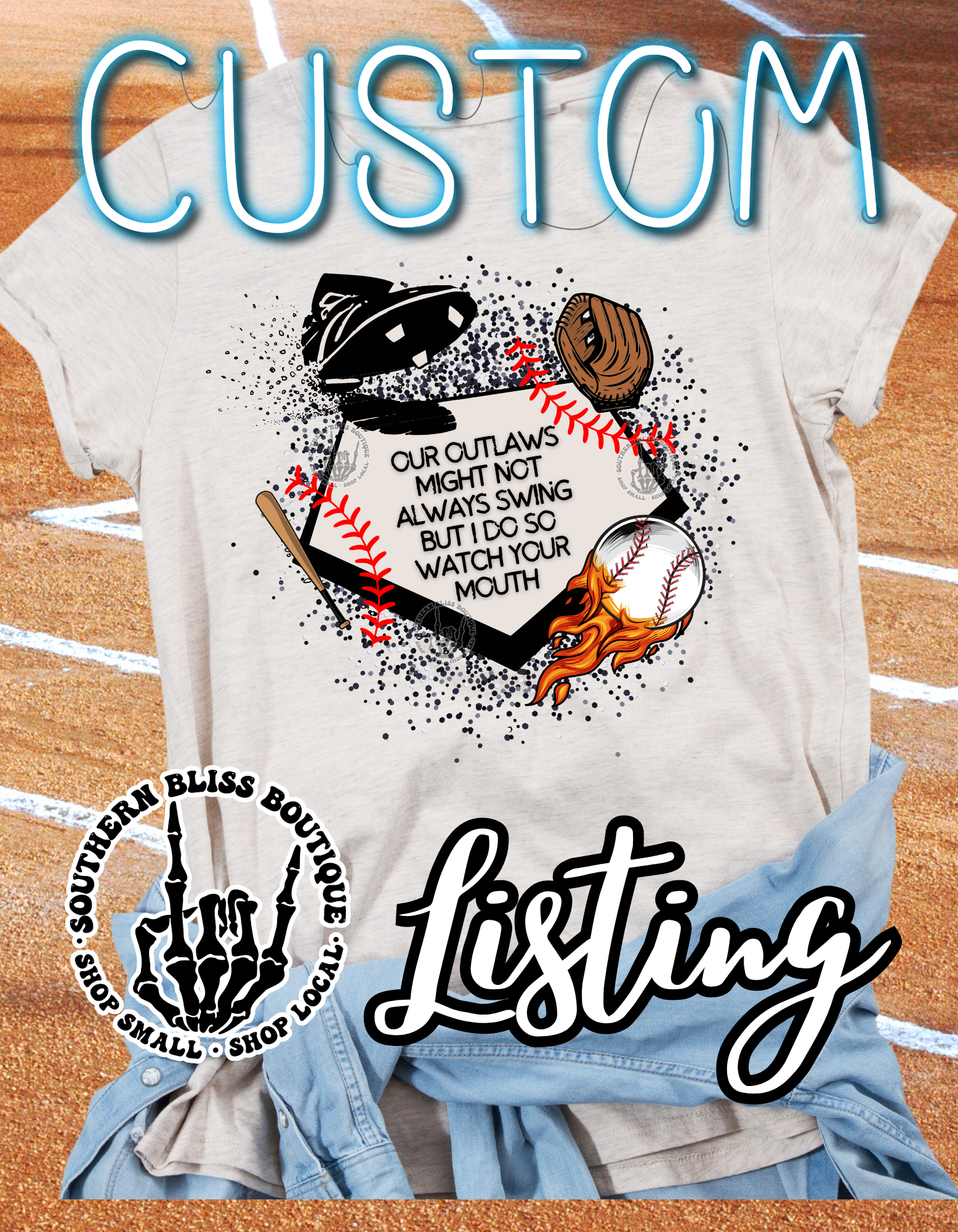 My CUSTOM Might Not Always Swing But I Do So Watch Your Mouth T-shirt