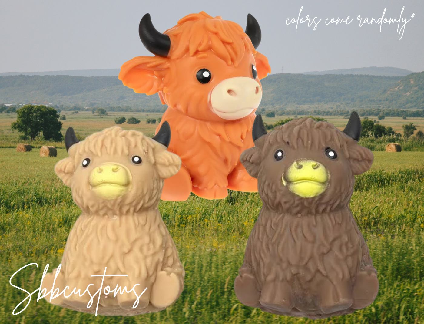 IN STOCK - Sugar Squishy Jumbo Highland Cow