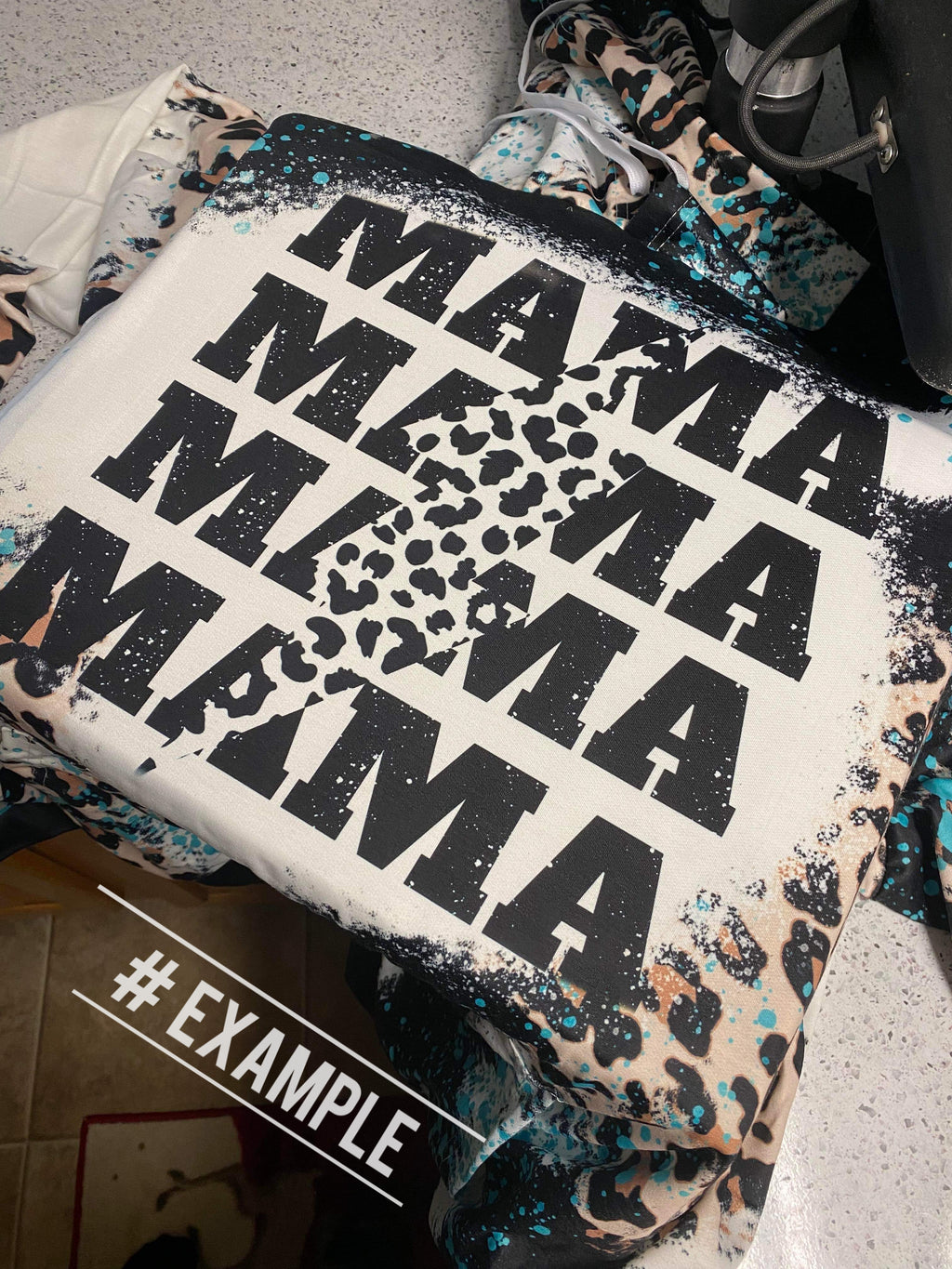 Leopard Printed Bleached Hoodies