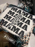Leopard Printed Bleached Hoodies