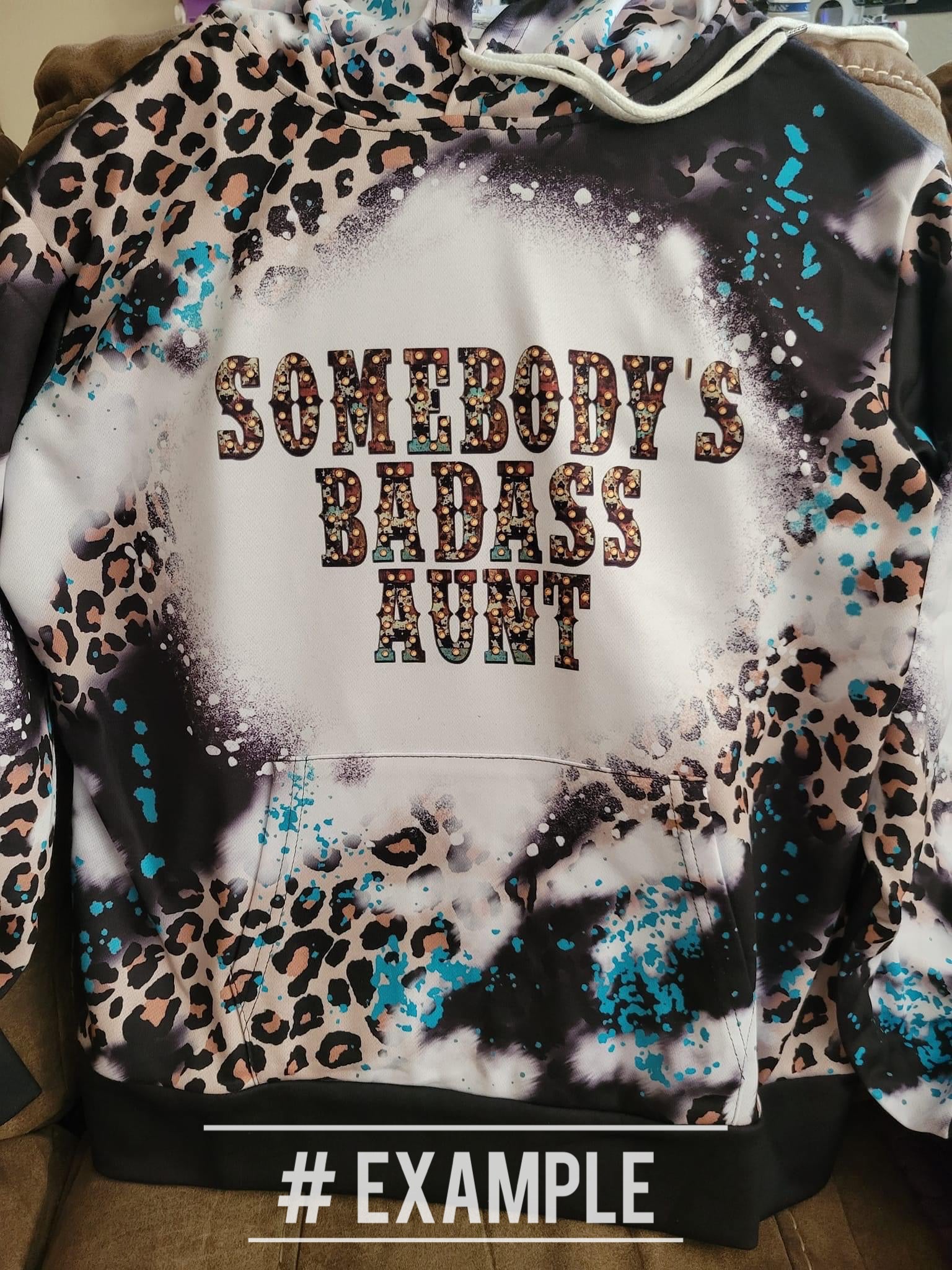 Leopard Printed Bleached Hoodies