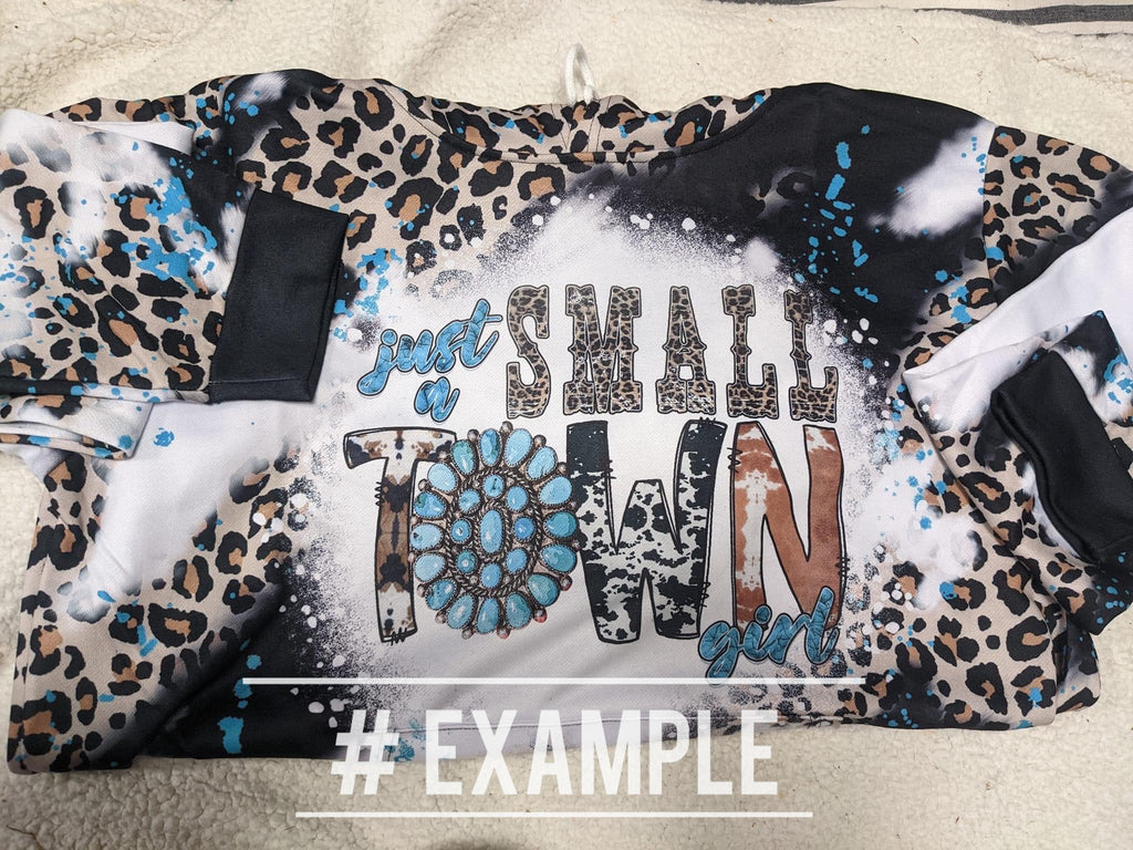 Leopard Printed Bleached Hoodies