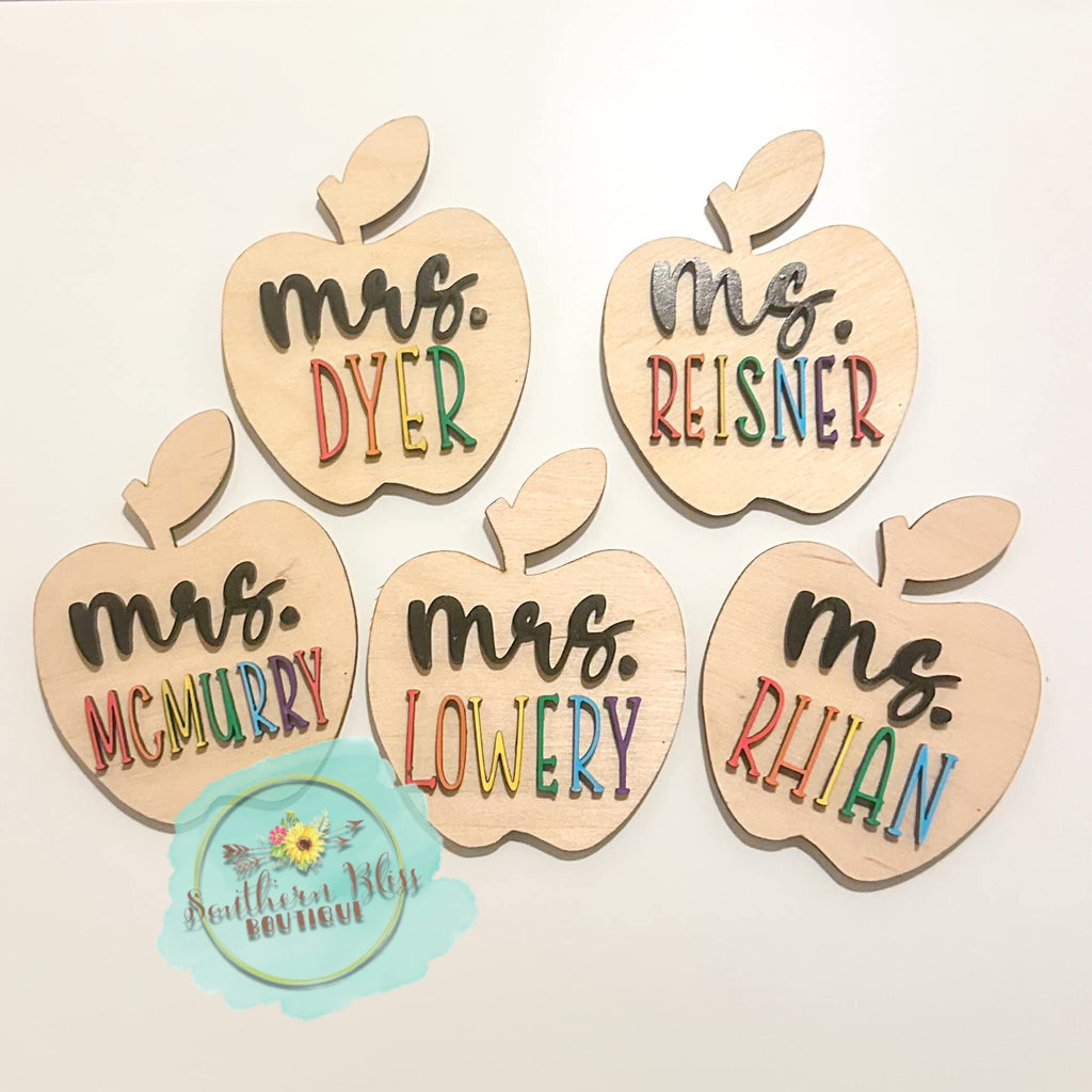 Teacher Apple Magnet